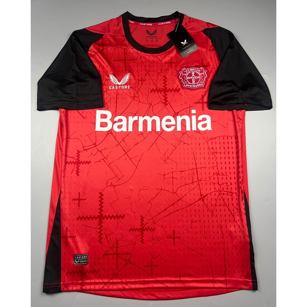 เสื้อบอล แฟนบอล เลเวอคูเซ่น เหย้า 2024-25 Bayer 04 Leverkusen Home สินค้าอยู่ไทย พร้อมส่ง