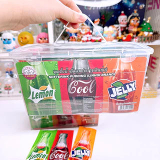 พุดดิ้งน้ำอัดลม 3 รส โค้ก สไปร์ท ส้ม (1 กระเป๋า 30 ชิ้น)