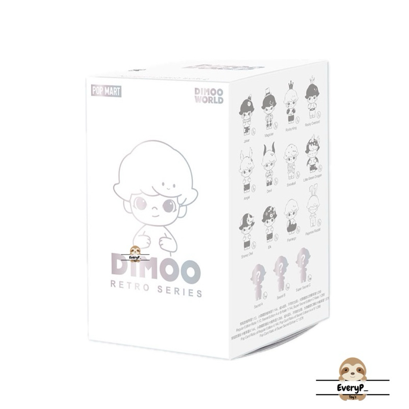 (Live/วีดิโอลด100฿) Dimoo Retro Series Blind Box : Pop Mart