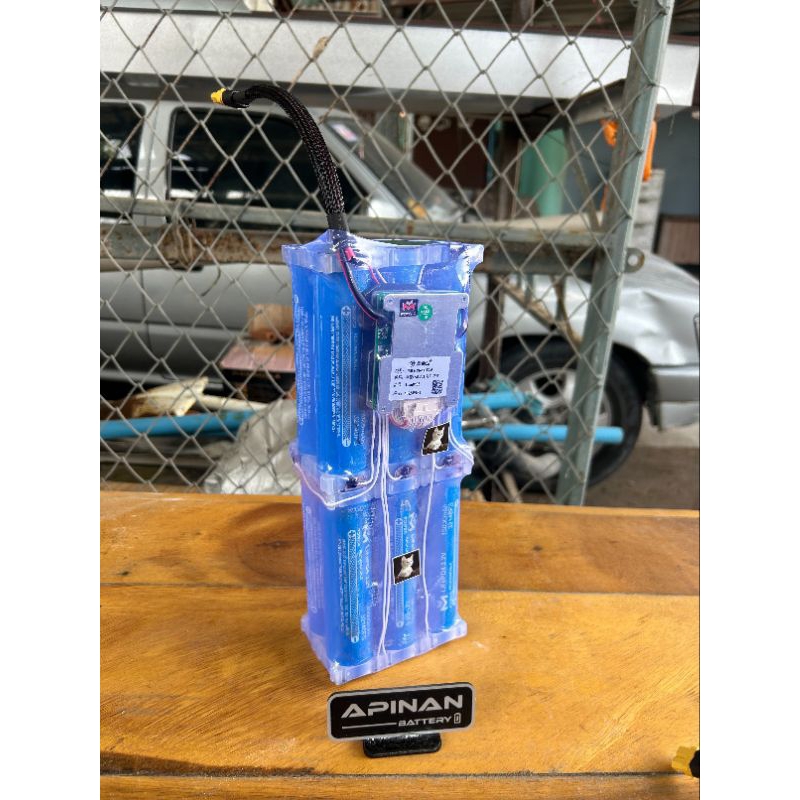 แบตเตอรี่บลูทูธ diy 12S 40.8v 15000ma Bms jbd 30A พร้อมที่ชาร์จ