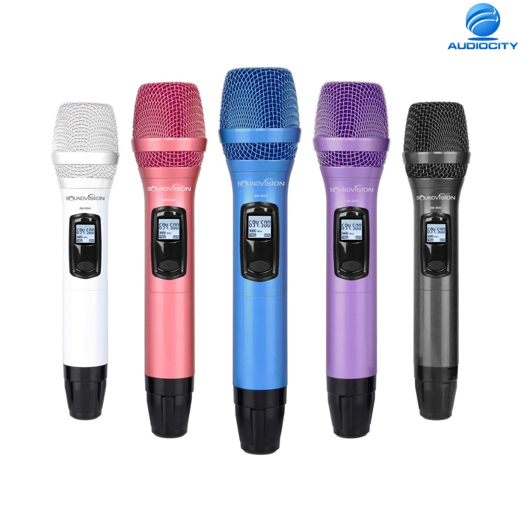 Soundvision DW-2GO ไมค์ลอยมือถือคู่ ดิจิตอล พกพา ความถี่ UHF 694.5 ~ 702.7MHz