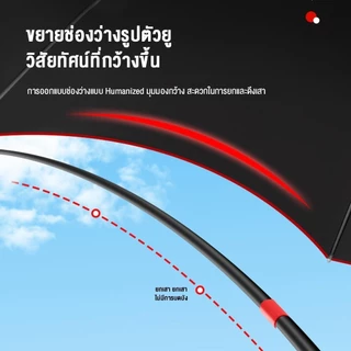 DoDo ร่มตกปลาพับ ร่มตกปลาขนาดใหญ่ 2.6/2.4/1.8m ปรับได้ 360°เสาหนาขึ้น 0การส่งผ่านแสง กันแดดและกันฝน