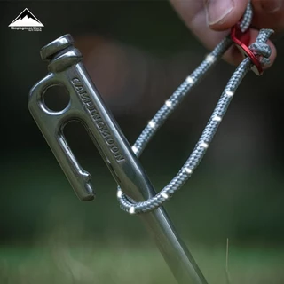เชือกเต็นท์ Campingmoon FS-4500 | FS-5000 หนา 4mm พร้อมตัวรั้งอลูมิเนียม แข็งแรง เหนียวทนทาน