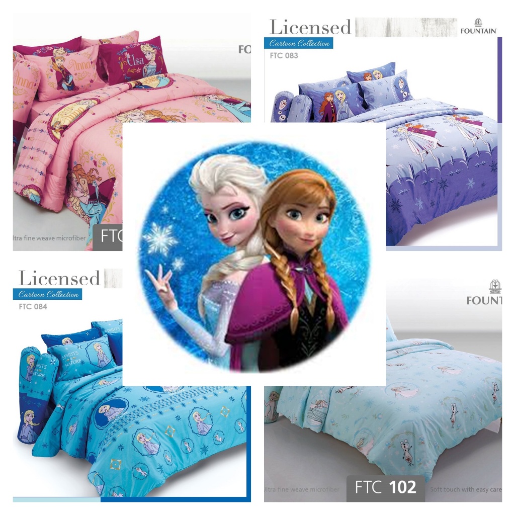ผ้าปูที่นอน ลาย Frozen/Fountain V.19
