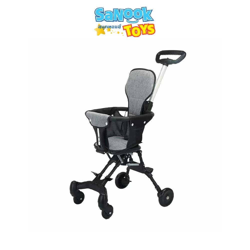 Sanooktoys รถเข็นเด็ก รถเข็นพับได้ 4 ล้อ พกพาสะดวก