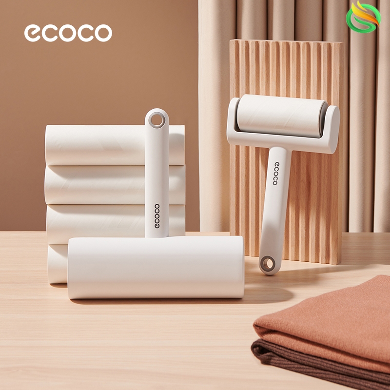 Ecoco ลูกกลิ้งกำจัดขน ลูกกลิ้งกำจัดขนสัตว์เลี้ยง ลูกกลิ้งกำจัดขนเสื้อผ้า ลูกกลิ้งแบบเปลี่ยนได้และนำกลับมาใช้ใหม่ได้