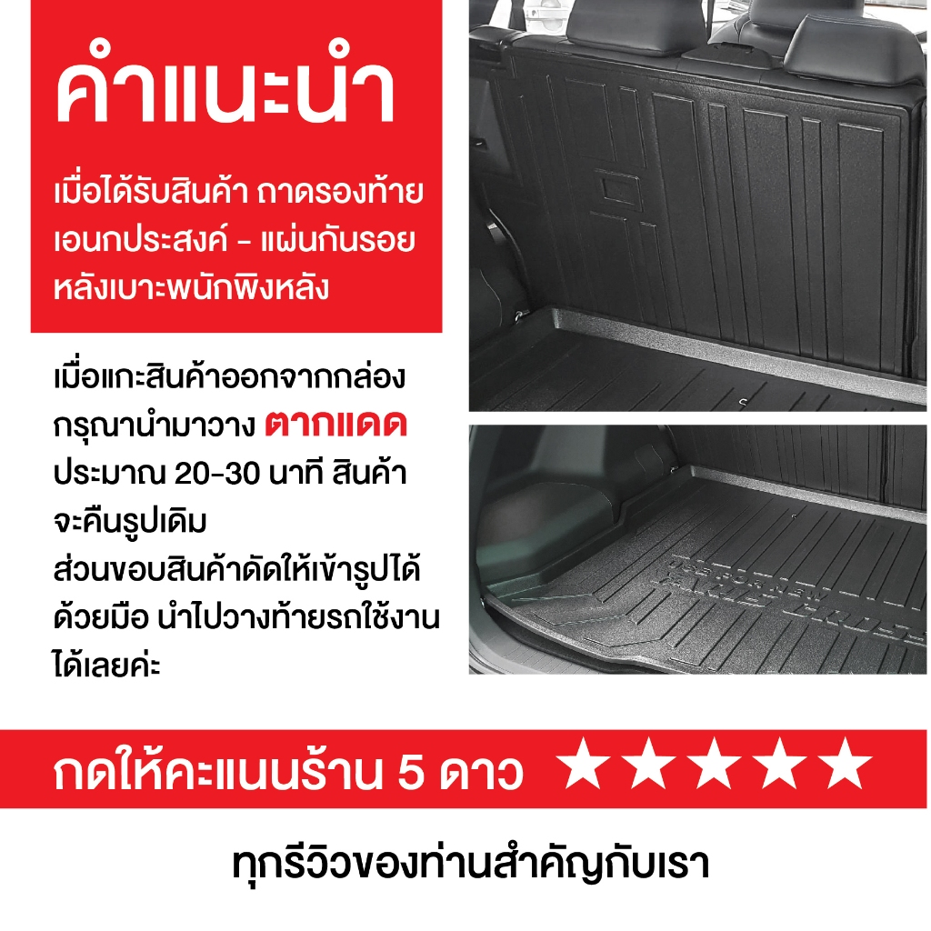 ถาดท้ายรถยนต์ ถาดรองเอนกประสงค์ Byd dolphin 2023 2024 ตรงรุ่น เข้ารูป กันฝุ่น - รูปที่ 4