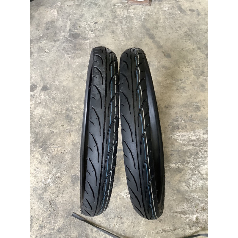 ยางรถมอเตอร์ไซค์ ยี่ห้อ Vee Rubber V258 ขนาด 60/80-17 TL ปี22 (DA)