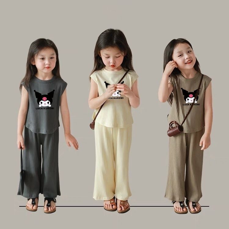 ส่งจากไทย ชุดเซ็ตเด็กขายาว 1-7 ขวบ ใส่หน้าร้อน ผ้าเนื้อเย็น CK175