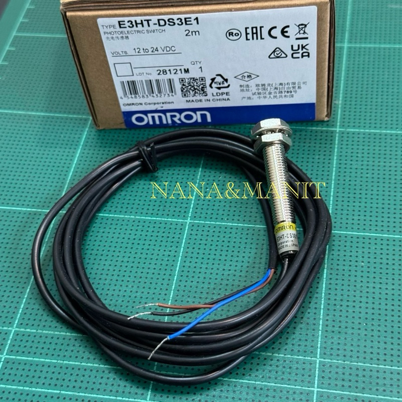 E3HT-DS3E1 PHOTOELECTRIC SWITCH หัว 8MM 12-24VDC NPN NO มีสินค้าพร้อมส่งในไทย