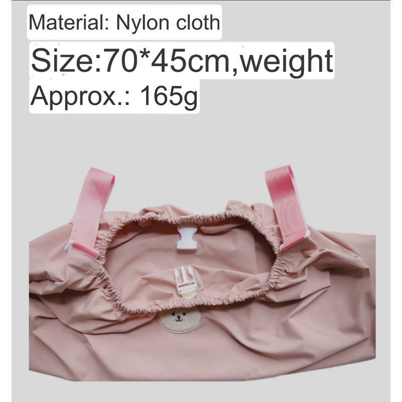 [ซื้อจากVideo&Liveลด100] พร้อมส่งในไทย🧸ถุงใส่สัมภาระรถเข็นเด็ก ปักลายน่ารัก สไตส์เกาหลี - รูปที่ 4