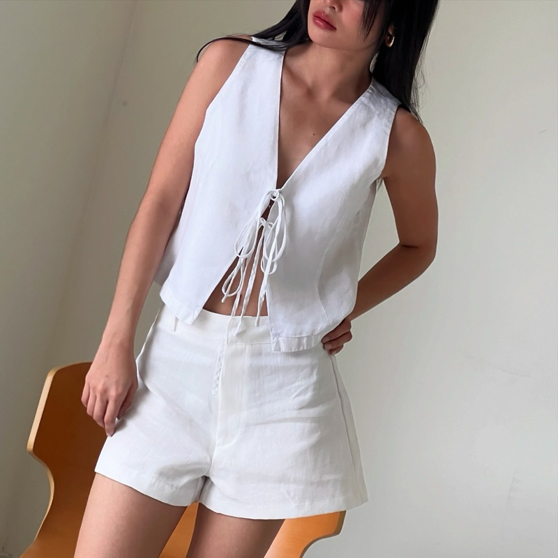 Moonwhile Linen Basic Short