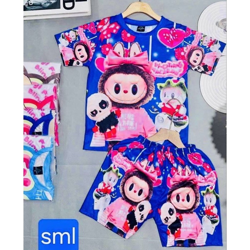 ชุดเด็ก ลาบูบู้ลายใหม่ น่ารักมากคะแม่1/10ปีคละลาย สีเลือกได้คะ(อ่านก่อนสั่ง)