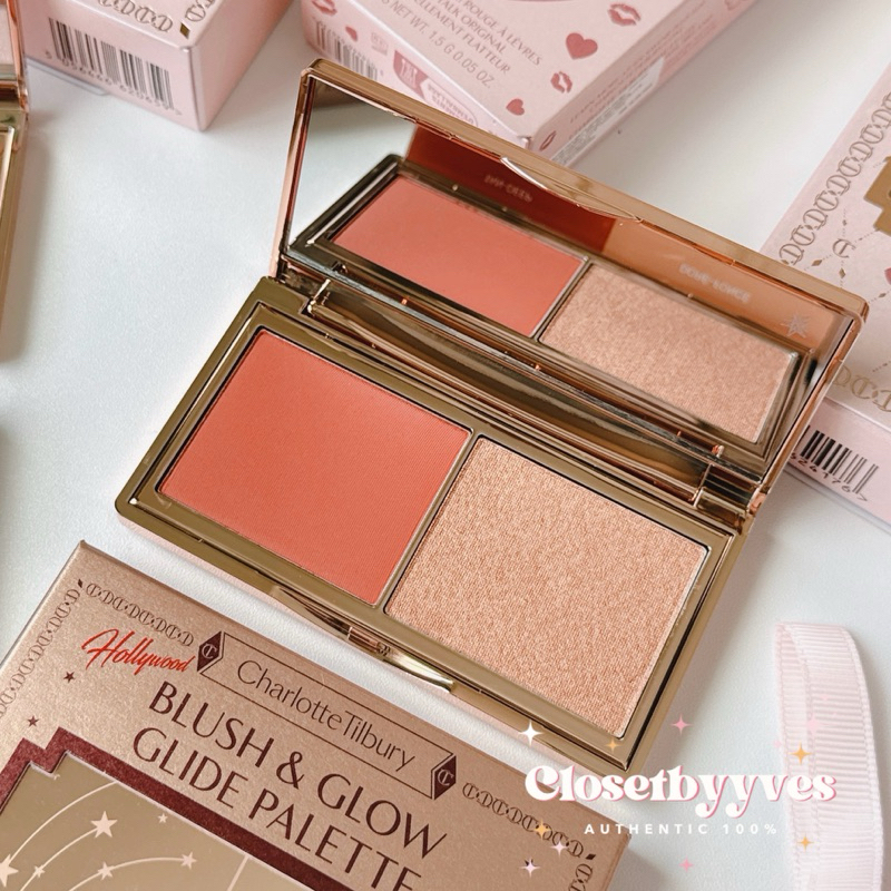 ❤️Charlotte Tilbury Mini Hollywood Blush&Glow Glide Palette❤️