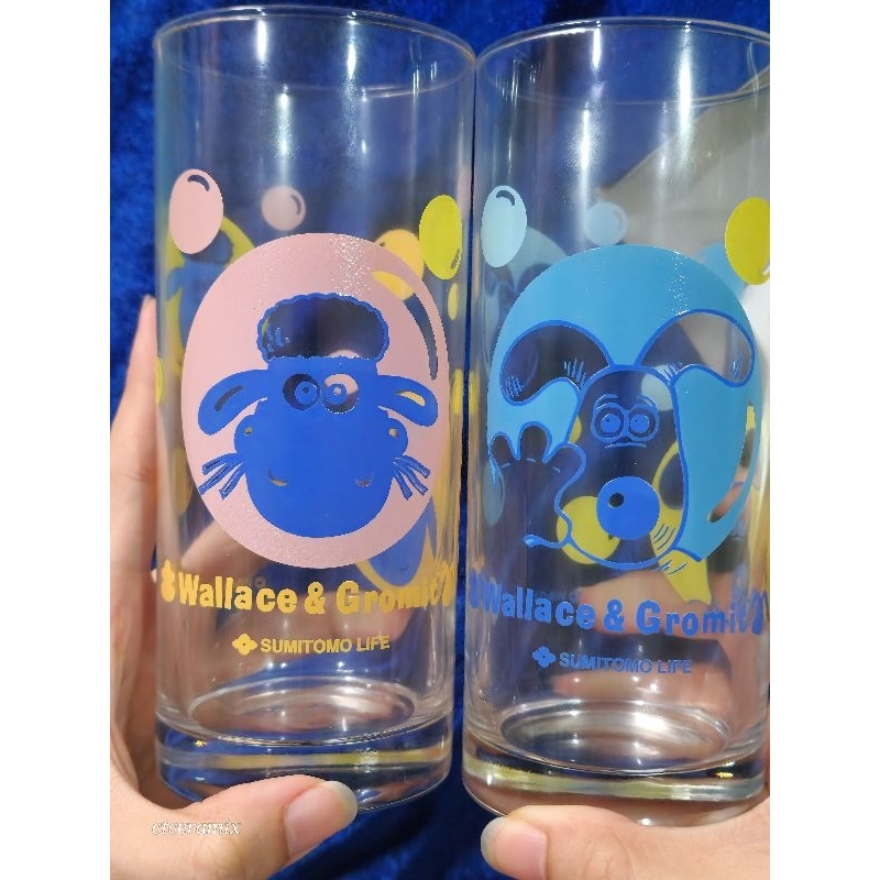 ■CTCERAMIX ~── .✦ Wallace & Gromit Glass 2P แก้วน้ำ Wallace & Gromit / Shaun the Sheep ทรงสูง