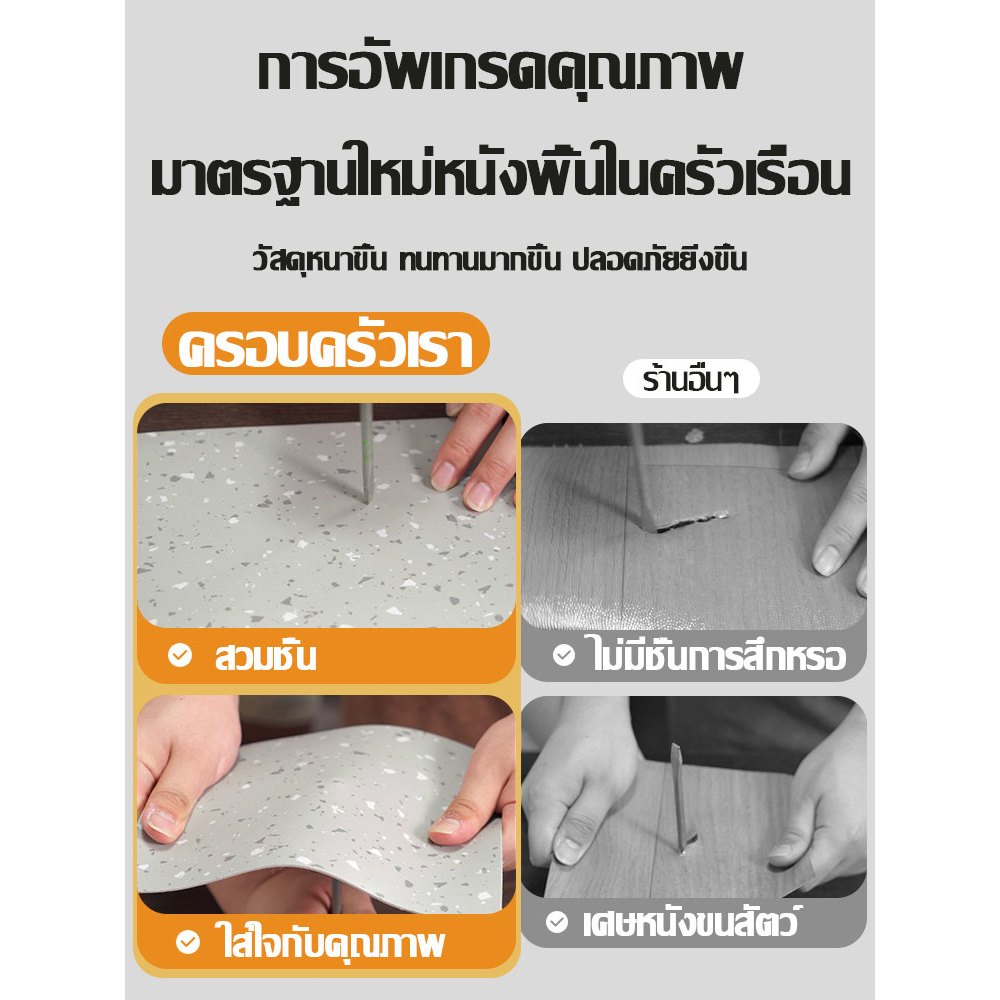 🔥สนับสนุน COD🔥 กระเบื้องยาง กว้าง1m/2m ขนาดใหญ่20㎡ ไม่ตัดจัดส่งทั้งม้วนเลย พื้นห้องนอน ลายไม้ เสื่อน้ำมันปูพื้น ติดพื้น