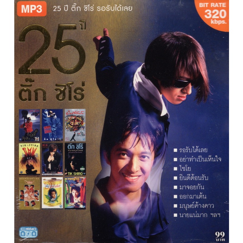 CD MP3 ติ๊ก ชิโร่ (ชุด 25 ปี ติ๊ก ชิโร่ รอรับได้เลย)