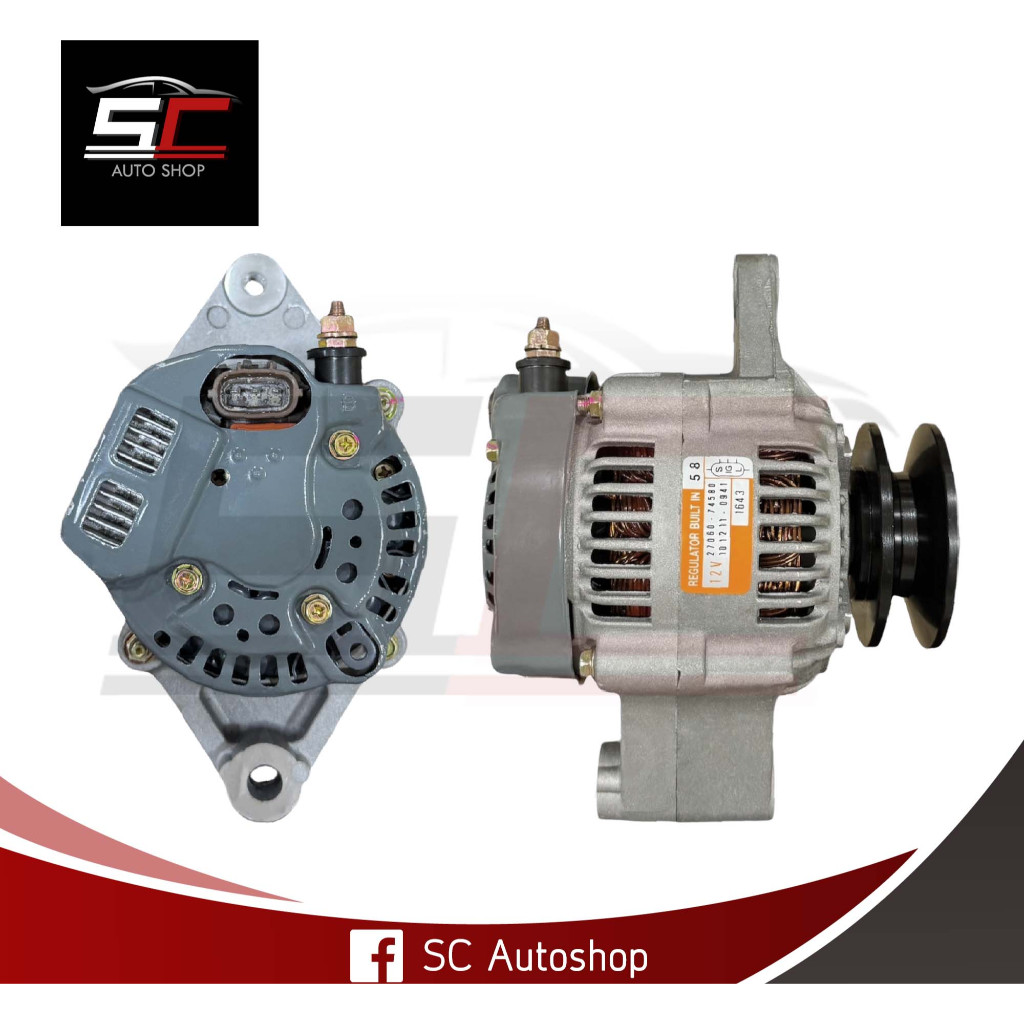 ไดชาร์จ (ALTERNATOR) TOYOTA FORKLIFT โตโยต้า โฟลคลิฟท์ 4Y , M7, 2Z 12V 45A (REBUILT) มีรับประกัน