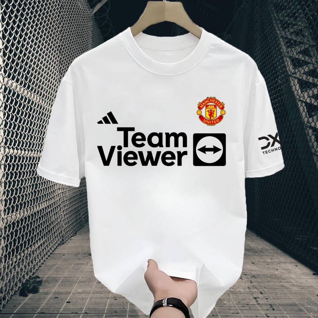 แมนยู เสื้อ Fanmade โอเวอร์ไซส์ อ่อนนุ่ม ใส่สบาย กีฬา minimal คอกลม แขนสั้น สื้อยืด ผู้ชาย หญิงS-3XL【VT】