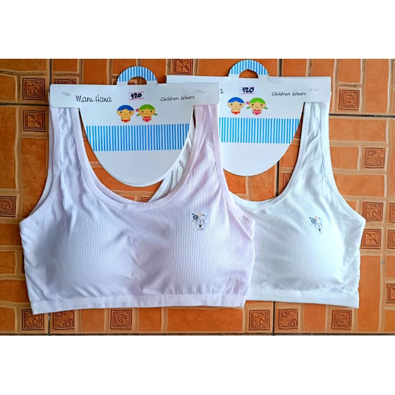 เสื้อชั้นในเด็ก ฟองน้ำเย็บติด ผ้าคอตตอนนิ่ม ขนาด 9-14 ปี