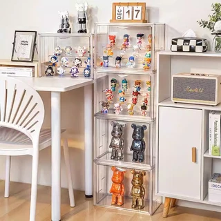 ตู้ใส่โมเดล กล่องใส่โมเดล ชั้นวาง art toy ประหยัดพื้นที่ วางเป็นชั้นๆ ง่ายต่อการจัดเก็บ ความโปร่งใสสูง