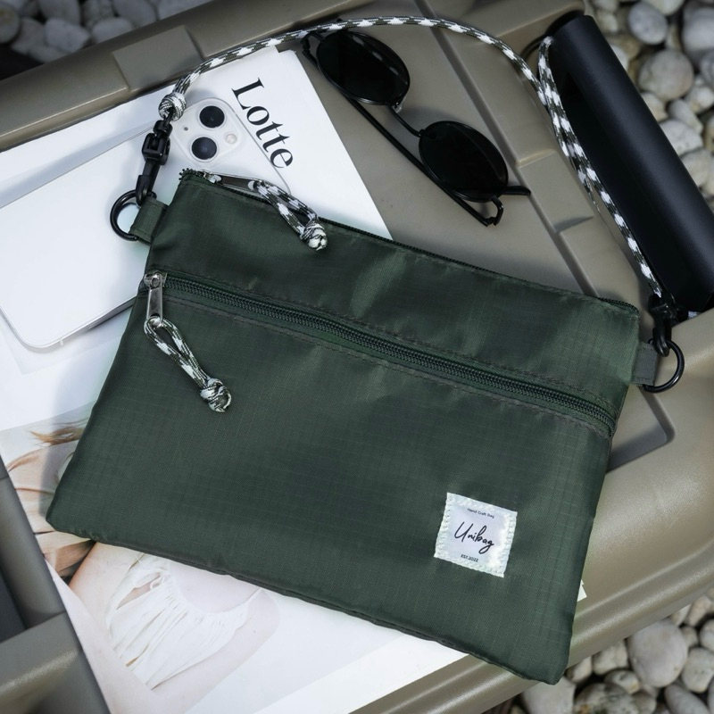 กระเป๋าสะพายข้าง SACOCHE BAG ผ้าร่ม พร้อมจัดส่ง ส่ง 1-2วัน