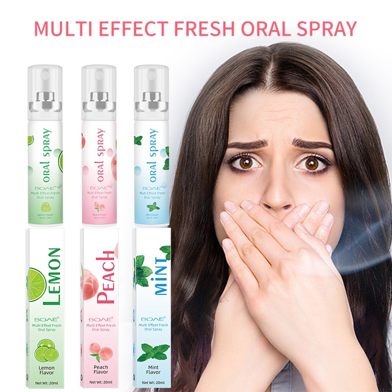 Probiotic Oral Spray จุ๊บจุ๊บ สเปรย์ดูแลช่องปาก 20ml (white peach/mint/lemon)