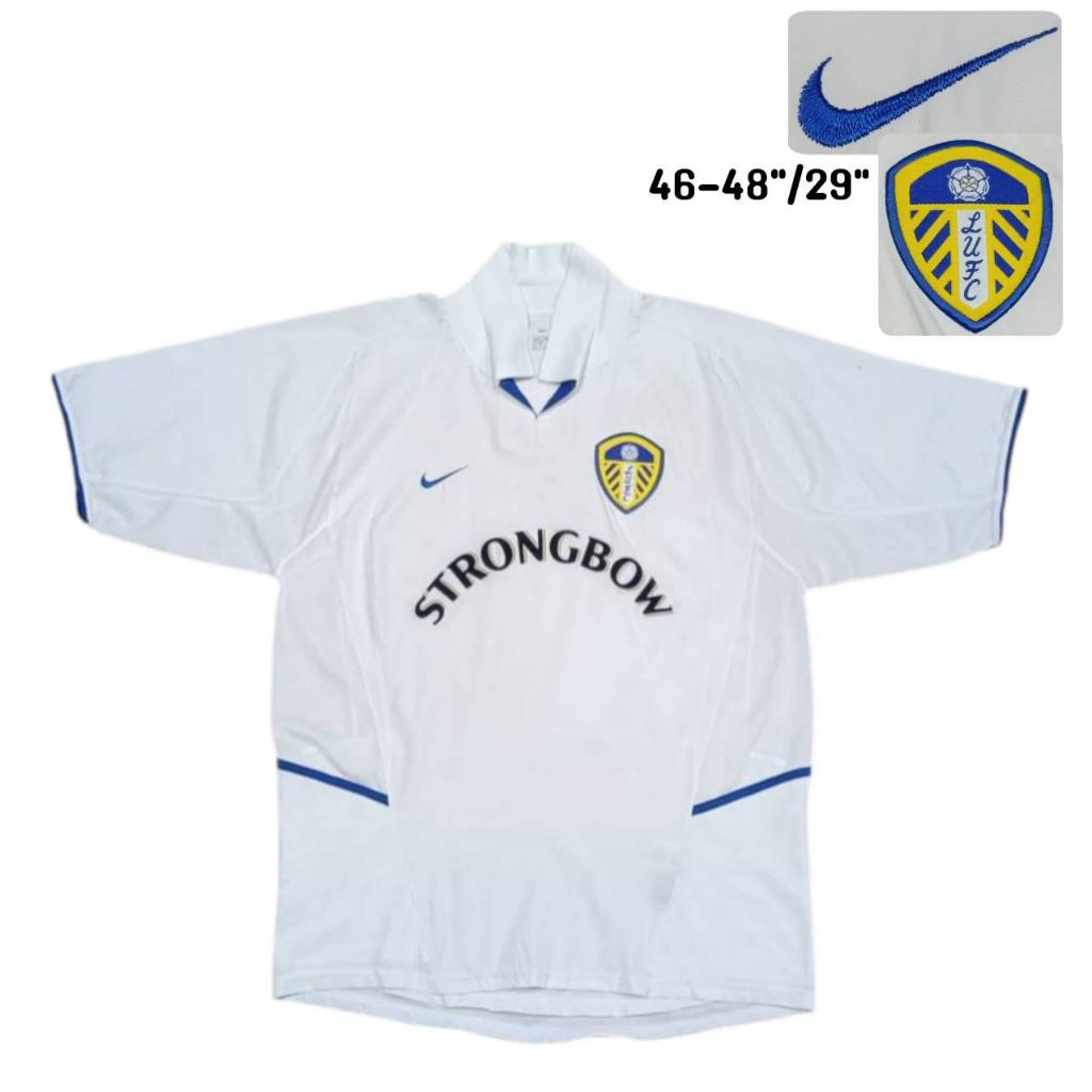 NIKE LEEDS UNITED 2002-03 JERSEY Football Shirt เสื้อบอล ไนกี้ ลีดยูไนเต็ด มือสองงานแท้ สภาพดีมาก