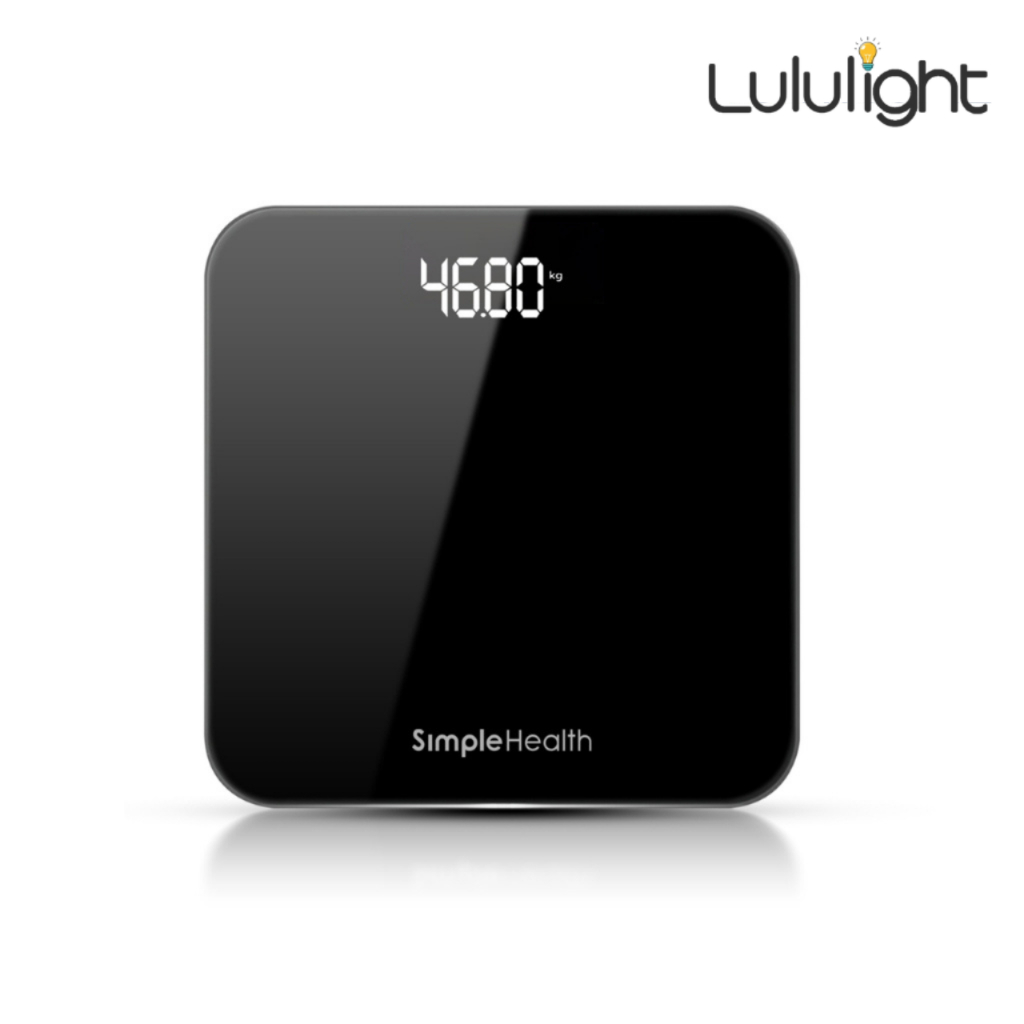 เครื่องชั่งน้ำหนักดิจิตอล เครื่องชั่งน้ำหนักสุขภาพ Digital Weight Scale จอแสดงผล LED ขนาดใหญ่ มีความแม่นยำ LuluLight