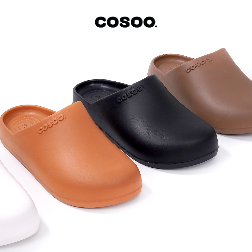 COSOO รองเท้าหัวโต รองเท้าแฟชั่น รองเท้าแตะ เปิดส้น แบบสวม กันลื่น พื้นนุ่ม สำหรับผู้ชายและผู้หญิง รุ่น CS-L01