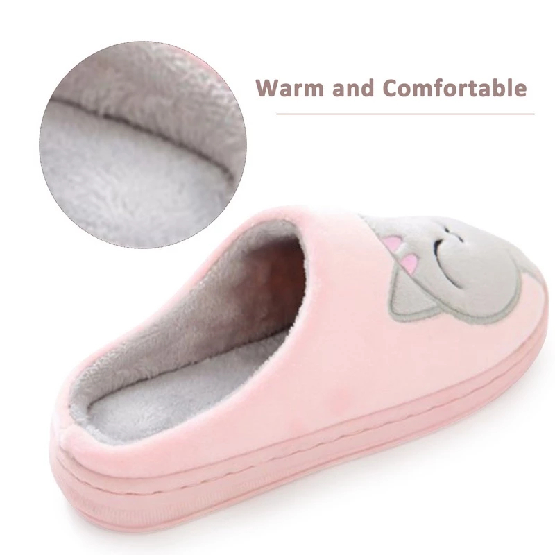 AT.homemart slippers รองเท้าสลิปเปอร์ แมวขนนุ่ม รองเท้าแฟชั่น รองเท้าใส่ในออฟฟิต กันลื่น ใส่ในบ้าน หรือ ใส่ที่ทำงาน