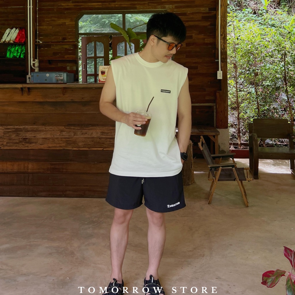 TOMORROW-เสื้อแขนกุด เนื้อผ้าคอลตอล 100% - TOMORROW BOXX