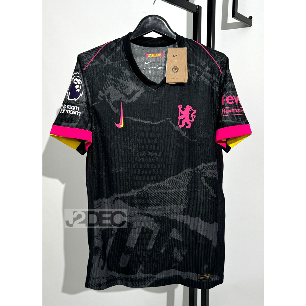 ใหม่ล่าสุด!! เสื้อ Player เชลซี Third ชุดสาม เกรดนักเตะ ปี 2024/25 ฟลูออฟชั่นพร้อมอาร์มและเบอร์ชื่อ พรีเมียร์ลีกEPL