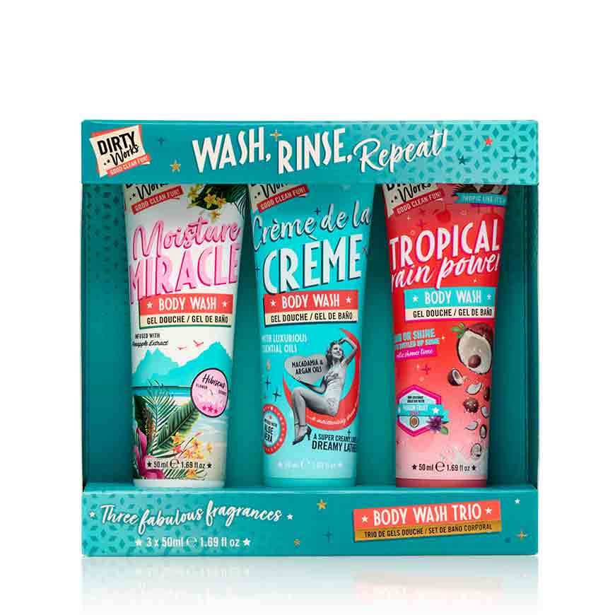 Dirty Works Wash Rinse Repeat Body Wash ครีมอาบน้ำ 1 เซ็ต 3 กลิ่น ของแท้จากวัตสัน