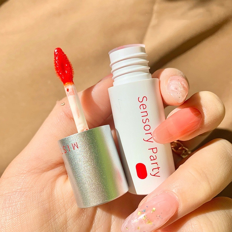 Sensory Party ลิปสติก ลิปกลอส บำรุงริมฝีปาก ชุ่มชื้น กันน้ำ -- 021