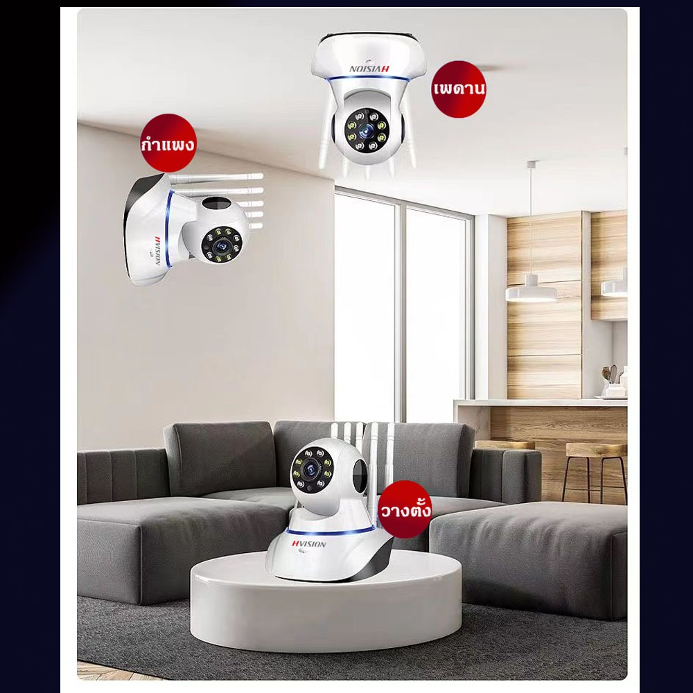 ซื้อ1แถม1 5G กล้องวงจรปิด 8MP Security ip Camera กล้องไร้สาย มีภาษาไทย คมชัด 2Way มองเห็นในที่มืด