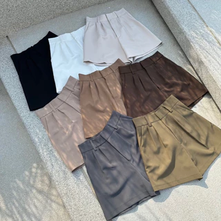 FAV PANT(สีเบสิค) : กางเกงขาสั้นเอวสูง ver.โทนเบสิค มีสีเยอะมาก! ขอบเอวแน่น พรางหุ่น เก็บทรงสวย