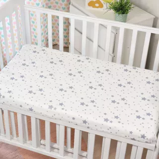 BabyBua ผ้าปูที่นอนเด็ก 120x65,70cm ขอบยางยืด ทำจาก cotton 100% ฝ้าย ผ้าปูเตียงเด็ก ปูเบาะนอนเด็ก พร้อมส่งจากไทย