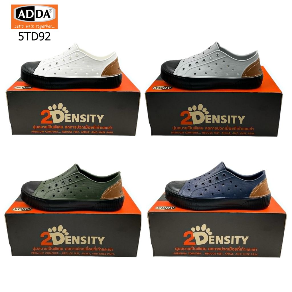 ADDA 2density รองเท้าแตะลำลอง รองเท้าหุ้มส้น สำหรับผู้ชาย รุ่น 5TD92 ไซส์ 7-10(XFRA)