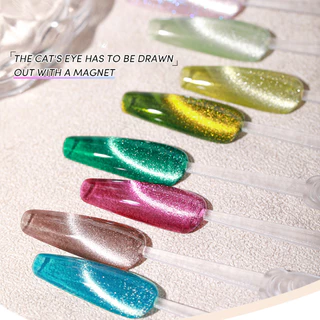สีแคทอาย สีลูกแก้ว โทนเฉดสีสุดปัง 36 เฉดสีให้เลือก AS แบรนด์ดัง YRM Set สีทาเล็บเจล