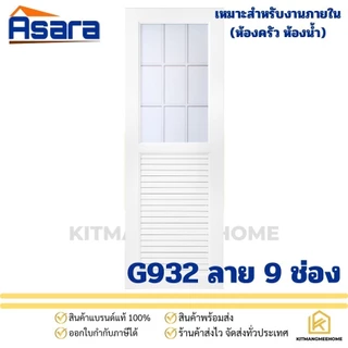 พร้อมส่ง!! ประตูห้องน้ำ ห้องครัว uPVC GODO ประตูกระจก มีลวดลาย แบบไม่เจาะรูลูกบิด (ราคาพร้อมวงกบ)