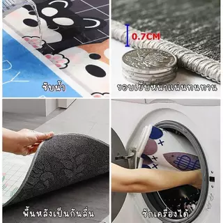 [ขายดี]MKbrabra**ชุดเซ็ต 2 ชิ้น**งานสวยมาก พรมเช็ดเท้า พรมปูพื้น (ขนาด120x40+60x40cm) A002
