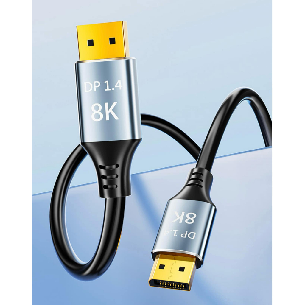 สาย Display Port 1.4 8K 60Hz 4K 240Hz 2K 165Hz ต่อจอ สายต่อ Monitor สายต่อทีวี สายต่อ PS5 DisplayPort Cable ยาว 1.5เมตร