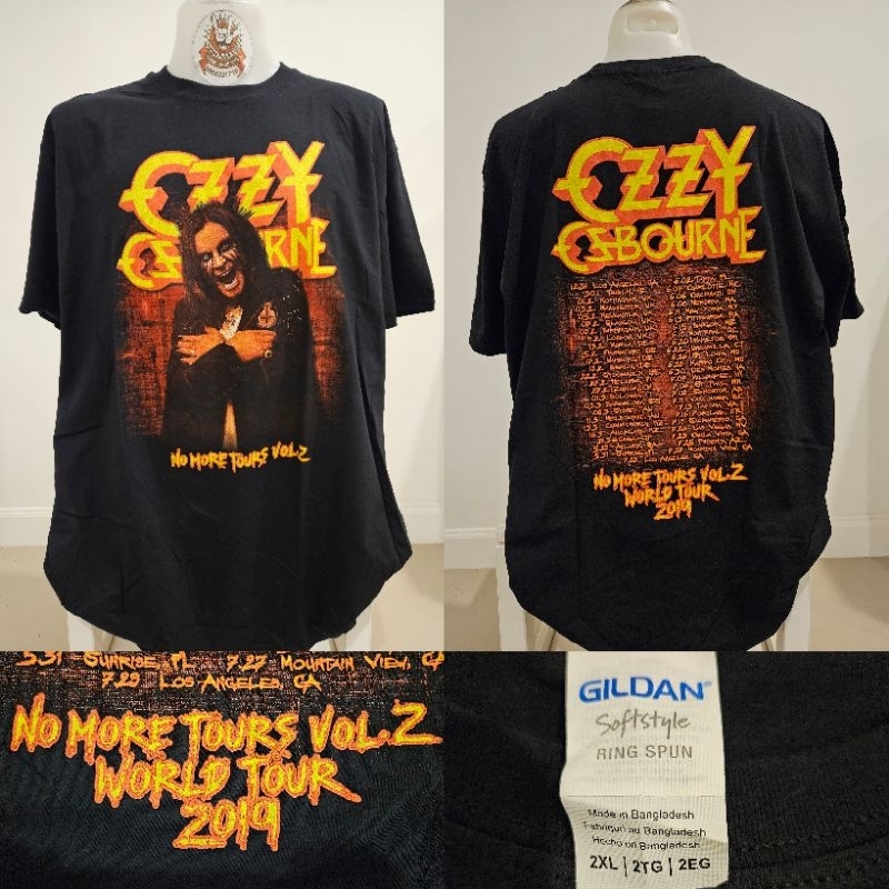 เสื้อวง เสื้อวงร็อค OZZY (XXL)ลิขสิทธิ์แท้นำเข้าUKอังกฤษ100% ป้ายGILDANขาวเลิกผลิตแล้ว