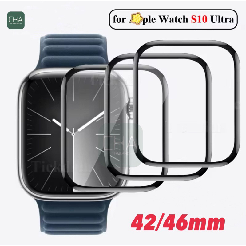 ฟิล์ม  3D ลงโค้ง  A watch film iwatch S11 Series 10 9 8 ultra 7 6 SE 5 4 S11 ฟิล์มสําหรับแอปเปิ้ลวอช