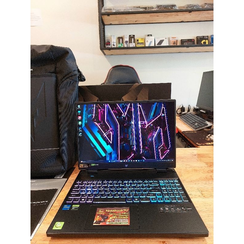 Acer Predator Helios Neo16 (2K 165Hz sRGB100%) i5-13500HX RTX4060(140W)RAM16GB.DDR5 SSD512GB.Gen4 สภ