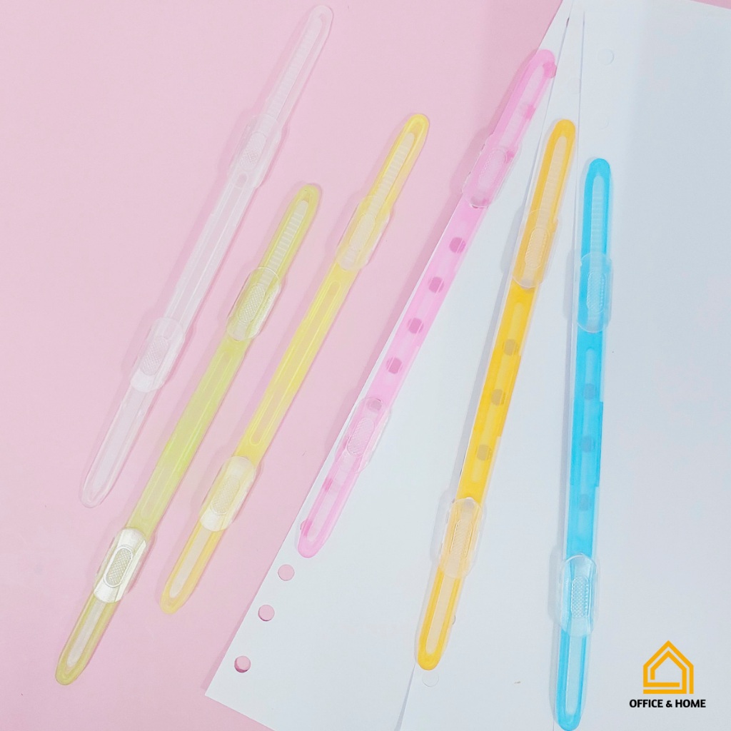 ลิ้นแฟ้มพลาสติก ลิ้นแฟ้ม สีสดใส สำหรับจัดเก็บเอกสาร 50 ชิ้น/แพ็ค และ คละสี 30 ชิ้นต่อแพ็ค
