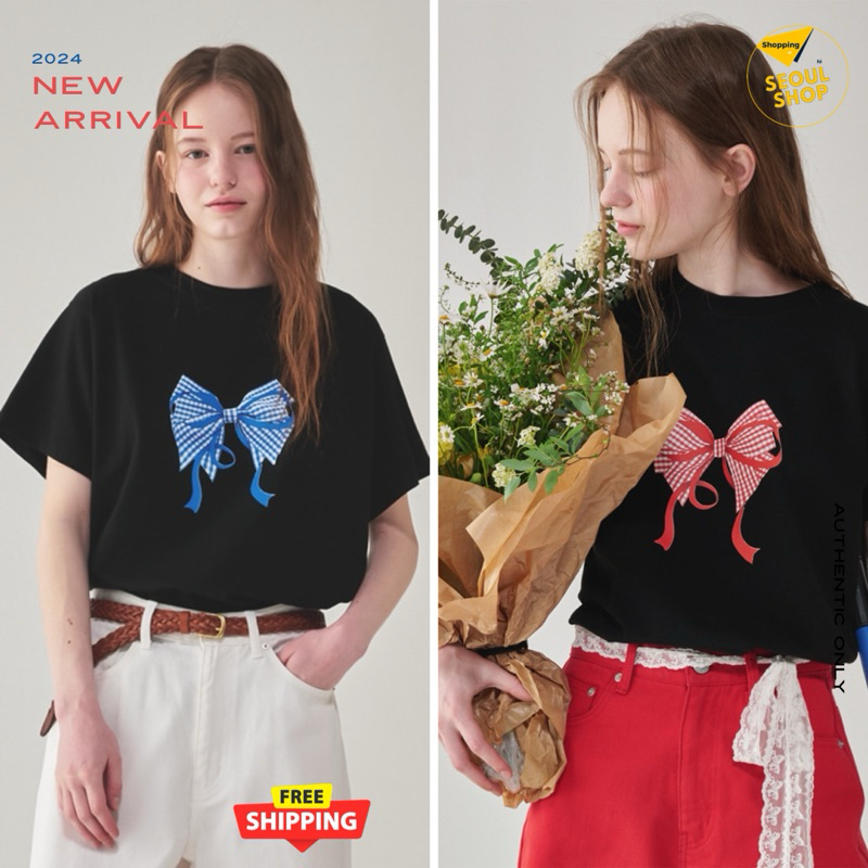 พร้อมส่ง RONRON แท้💯 RIBBON T-SHIRT