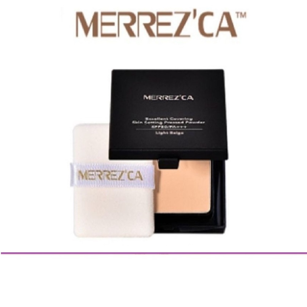 (แท้) Merrez’ca Excellent Covering Skin Setting Pressed Powder 7g.เมอร์เรซกา เอ็กเซลเลนท์ สกิน เซ็ตติ้ง พาวเดอร์.