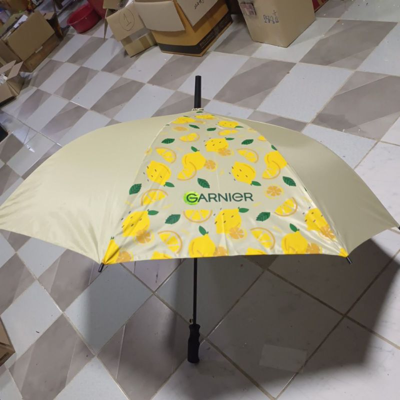 ร่ม garnier ลายเลมอน มียูวี กันแดดกันฝน ทนทานแข็งแรง ขนาดใหญ่
